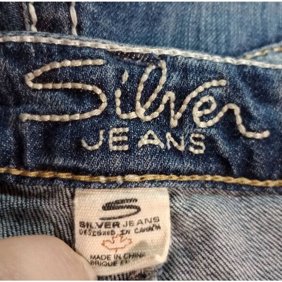 Silver Jeans Ladies 28 Aiko Capri‎ Classic Wash - Picture 5 of 9